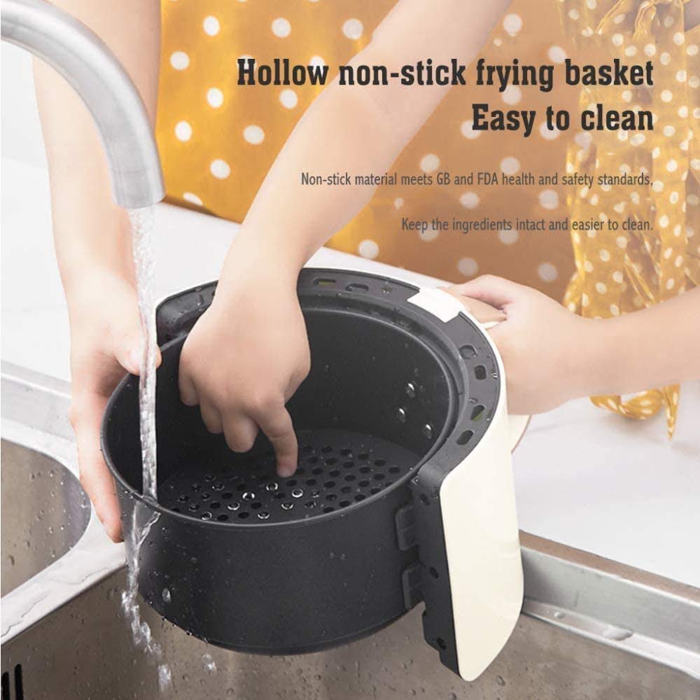 Air Fryer Four électrique Cuisinière d'otilless au Four, Panier à Frire antiadhésif, Fonction d'arrêt Automatique, 2 QT