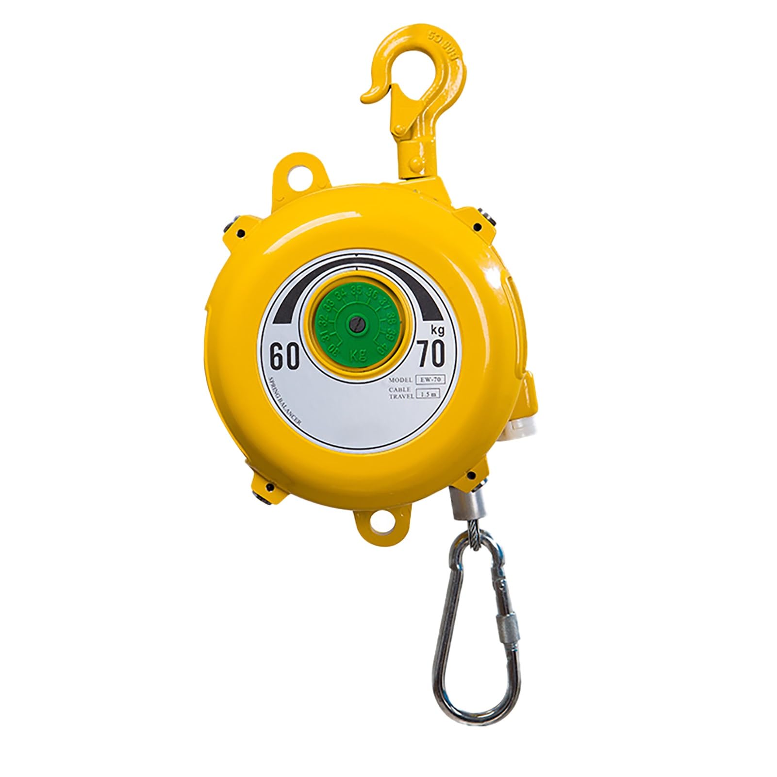 Rohcghc One Color Spring Balancer, Spring Balancer Heavy Duty, Retractable For Assembly Line Auline Automobile Mold, Parts Welding Wire Rope Length(1.5M60-70Kg)