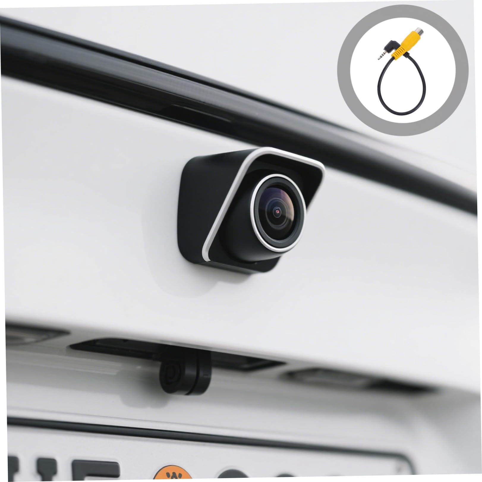 SHINEOFI Cavo Convertitore RCA AV per GPS Tablet Car DVR, Materiale PVC e Rame, Nero