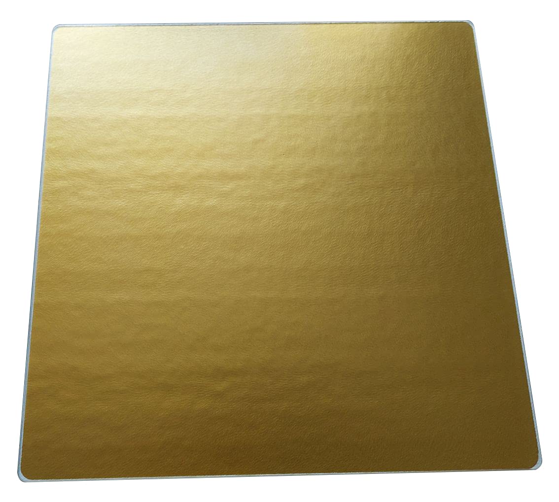 Square Coloured - Glass Worktop Saver 40cm x 40cm by Pearl Glass (Gold)
