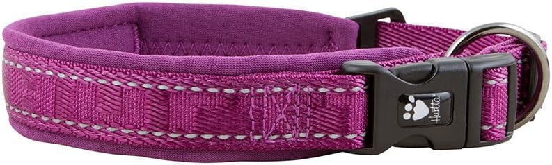 Hurtta Casual Padded Dog Collar, Heather, 16-20 in
