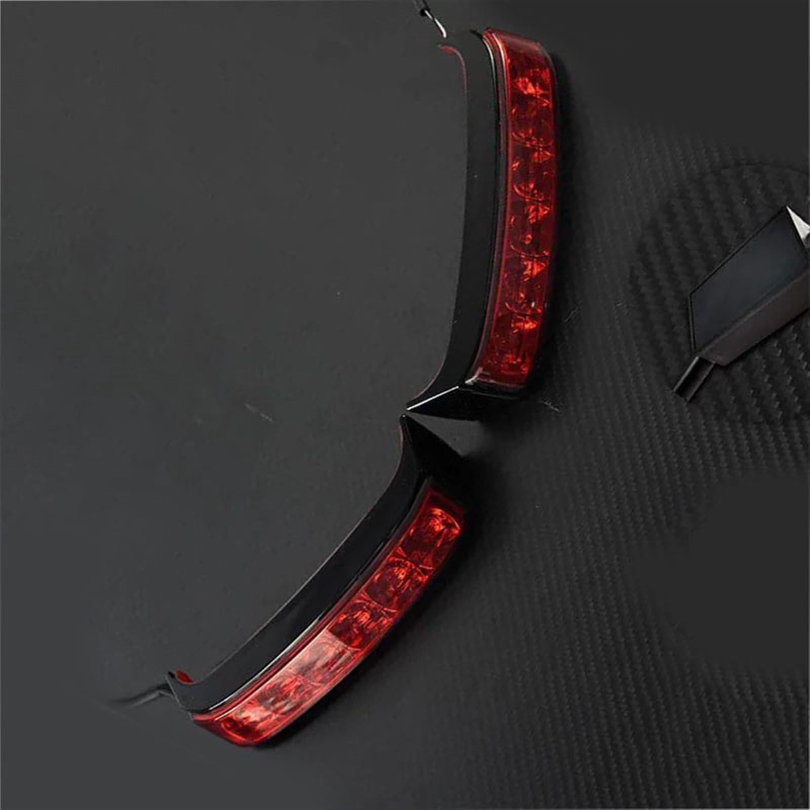 Motorcycle rear light Motorcycle Tail Light Running Brake Lights Turn Signal Lamp License Plate For Harley For Road King For Special FLHRXS 2017 2018 2019 2020(Black- Silver)