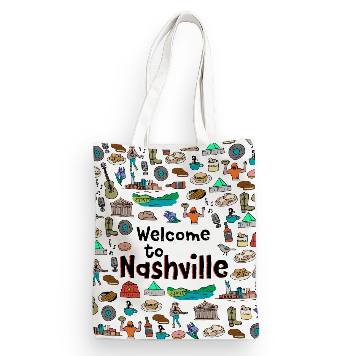 EIXU New York Chicago Nashville Italy Paris Los Angeles Las Vegas Travel Gifts Tote Bag for Women Birthday Christmas