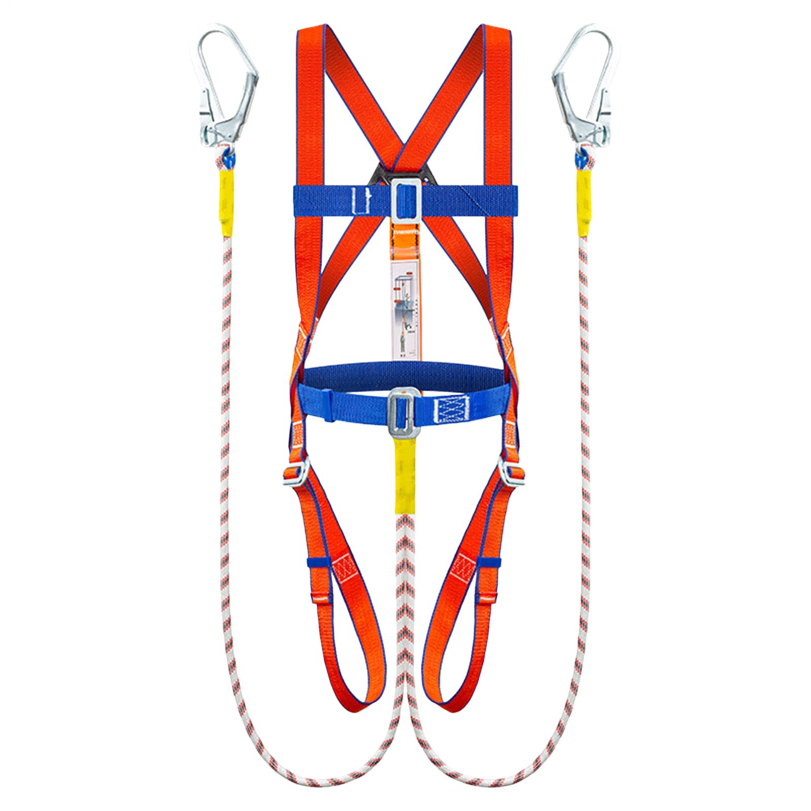 Kit De Protección Anti-Caída Genérico Con Arnés De Seguridad - Arnés Integral Anti-Caída | Equipo De Árbol Ergonómico Con Cordón Absorbente Para Poda