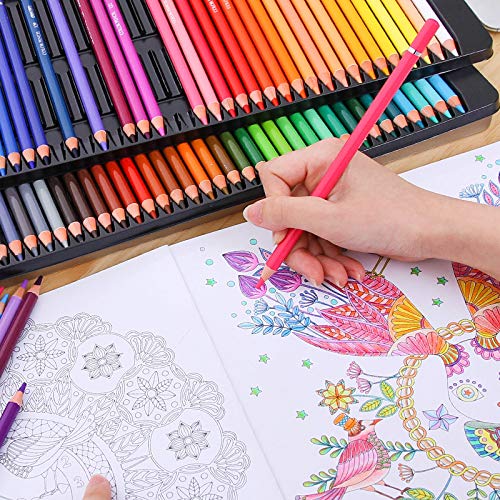 VIDOO Farbige Bleistift Set 24/48/72 Farben Malerei Zeichnung Kunst Liefert - 24