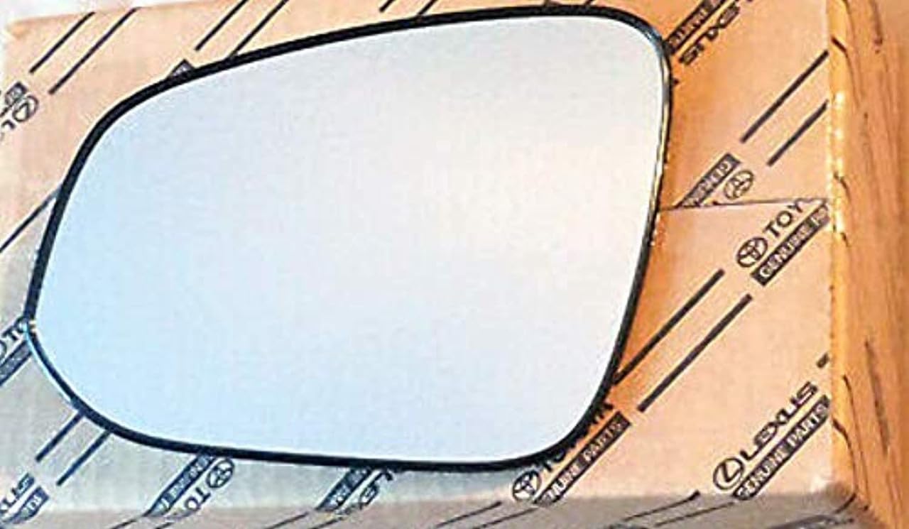 Compatible With Left Driver Side Heated Mirror Glass w/Holder Genuine OE 14-22 4Runner
