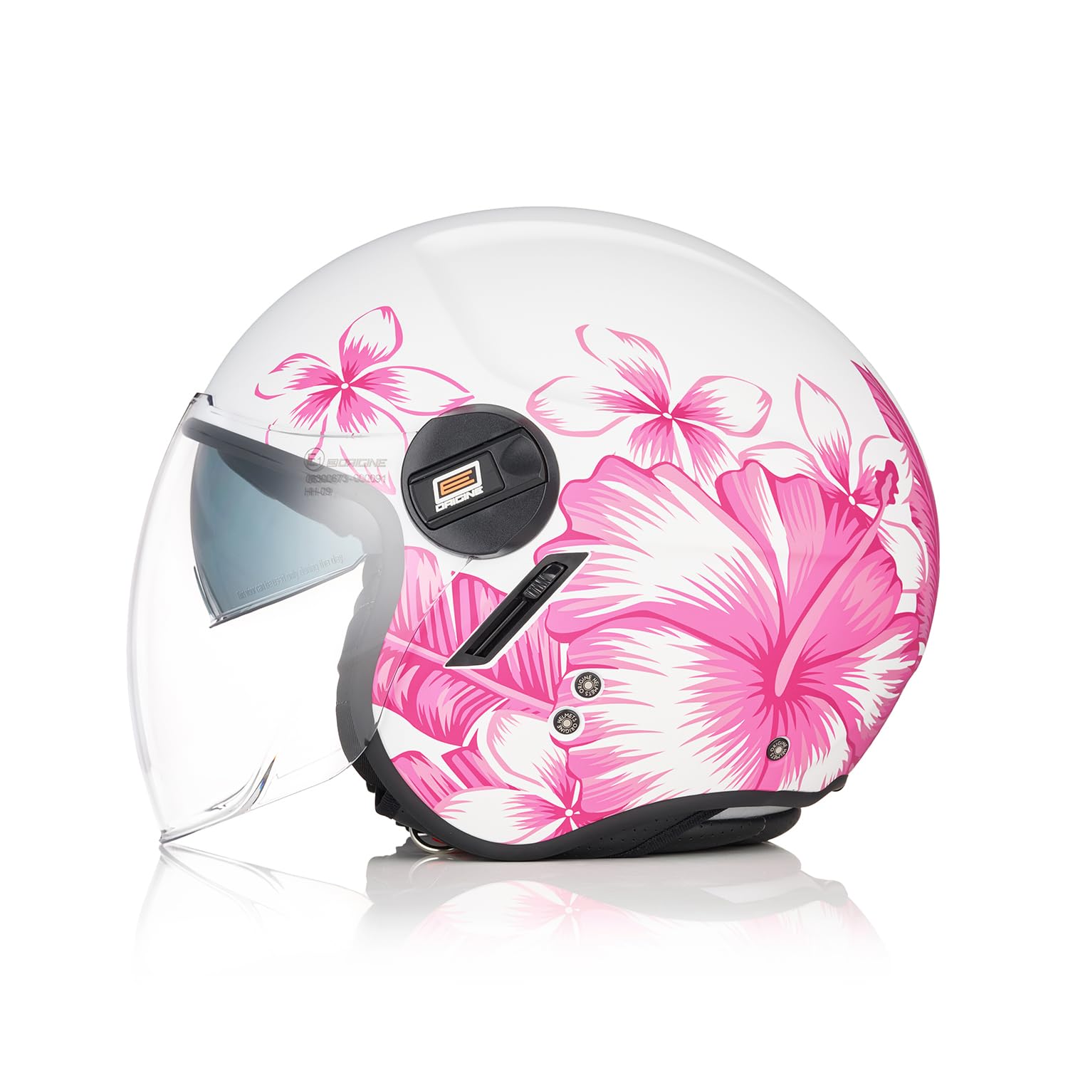 ORIGINE Casco Moto Jet Casco Moto Abierto Scooter con Doble Visera Homologado ECE 2206