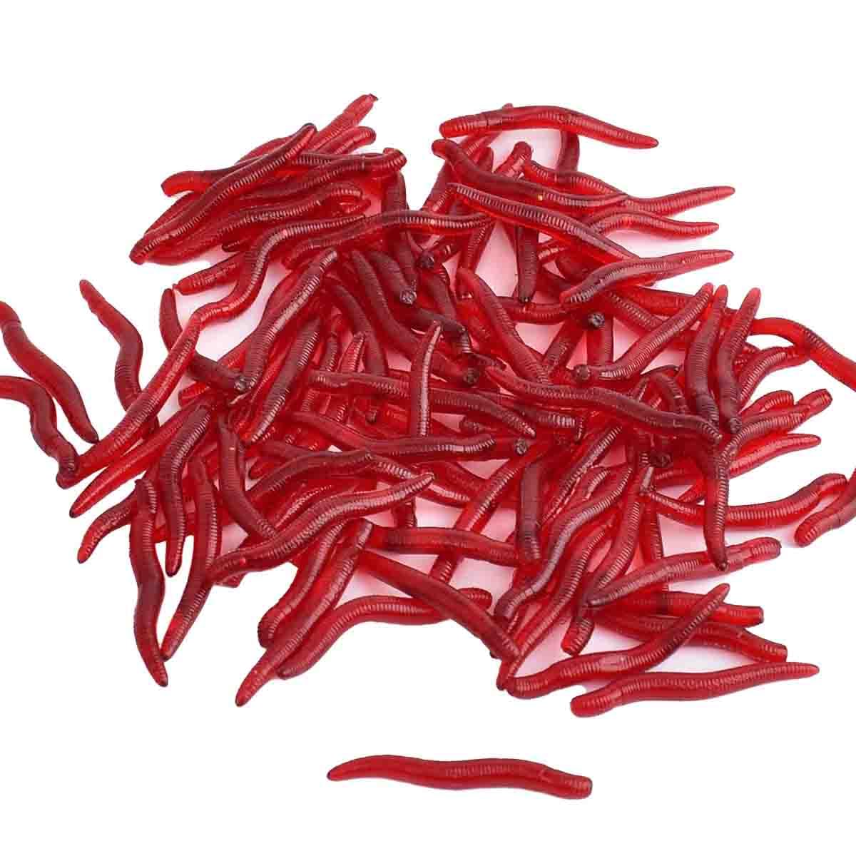 4 cm 100 szt. miękka przynęta zestaw realistyczna sztuczna dżdżownica robak elastyczna guma dżdżownica przynęta wędkarska