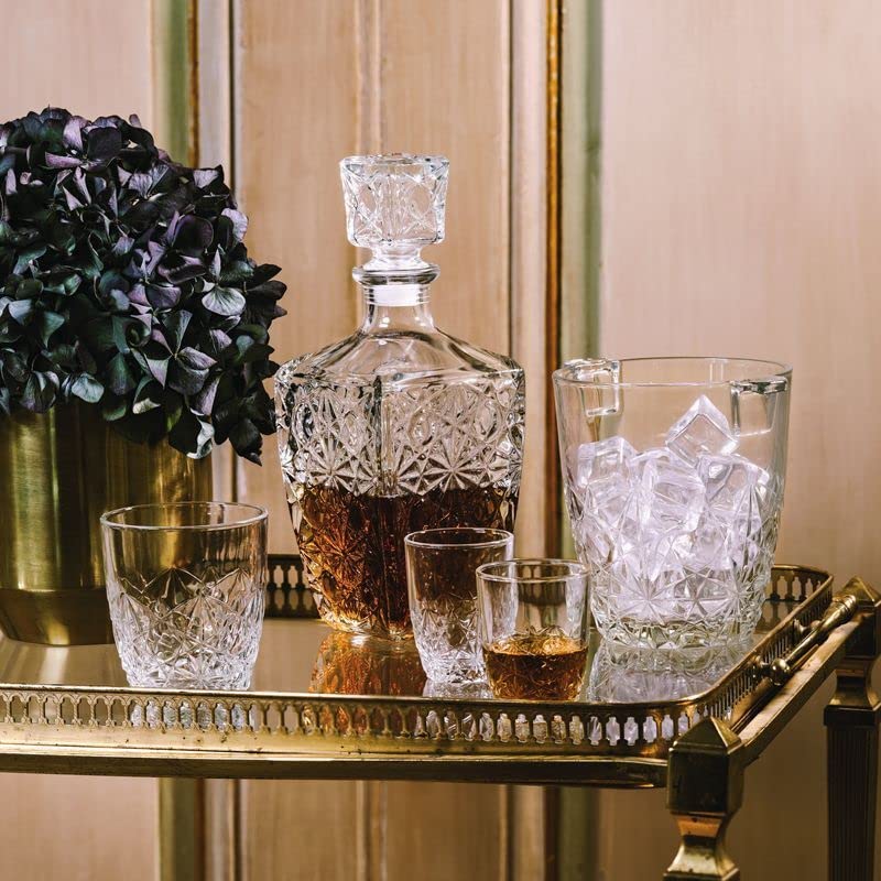 Bormioli Rocco Whiskey Decanter 780 ML 1 Pcs - Perfect for Whiskey, Scotch, Wine, Vodka, Tequila, Rum | Dedalo 1