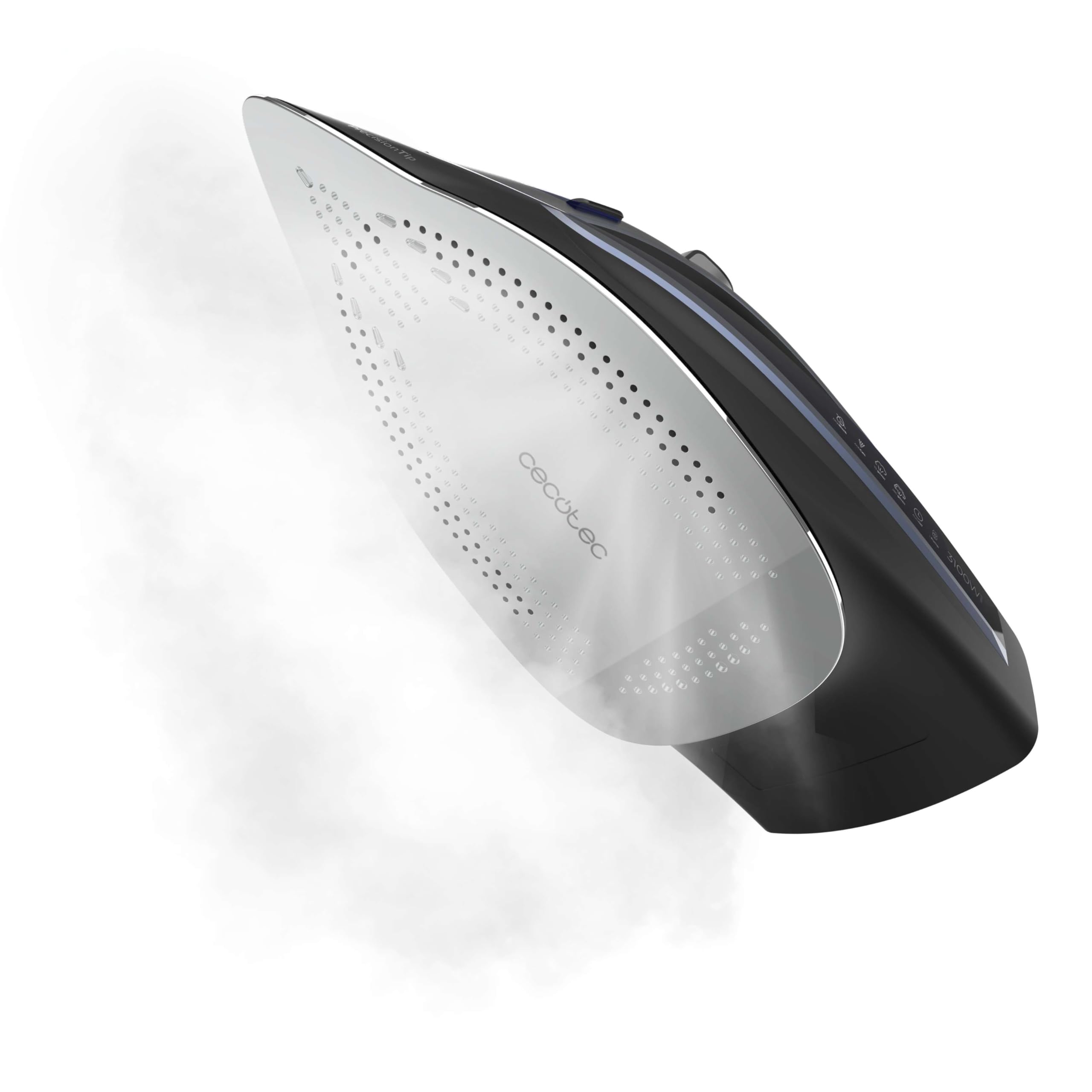 Cecotec Fer à Repasser Horizontal avec Pompe IronHero 3200 i-Pump Anodized. 3200 W, Technologie Power Steam, Coup de Vapeur 285 g/min, Semelle Turbo Anodized Pro, Système Antigoutte, Cyclo Clean