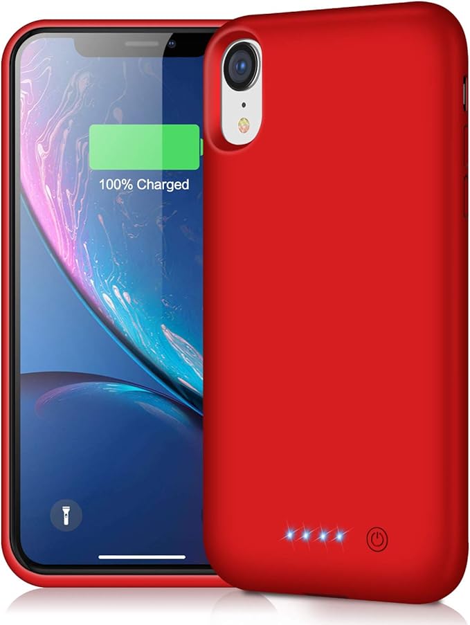 Pxwaxpy Battery Case for iPhone XR, 6800mAh Portable Charging Case for iPhone XR