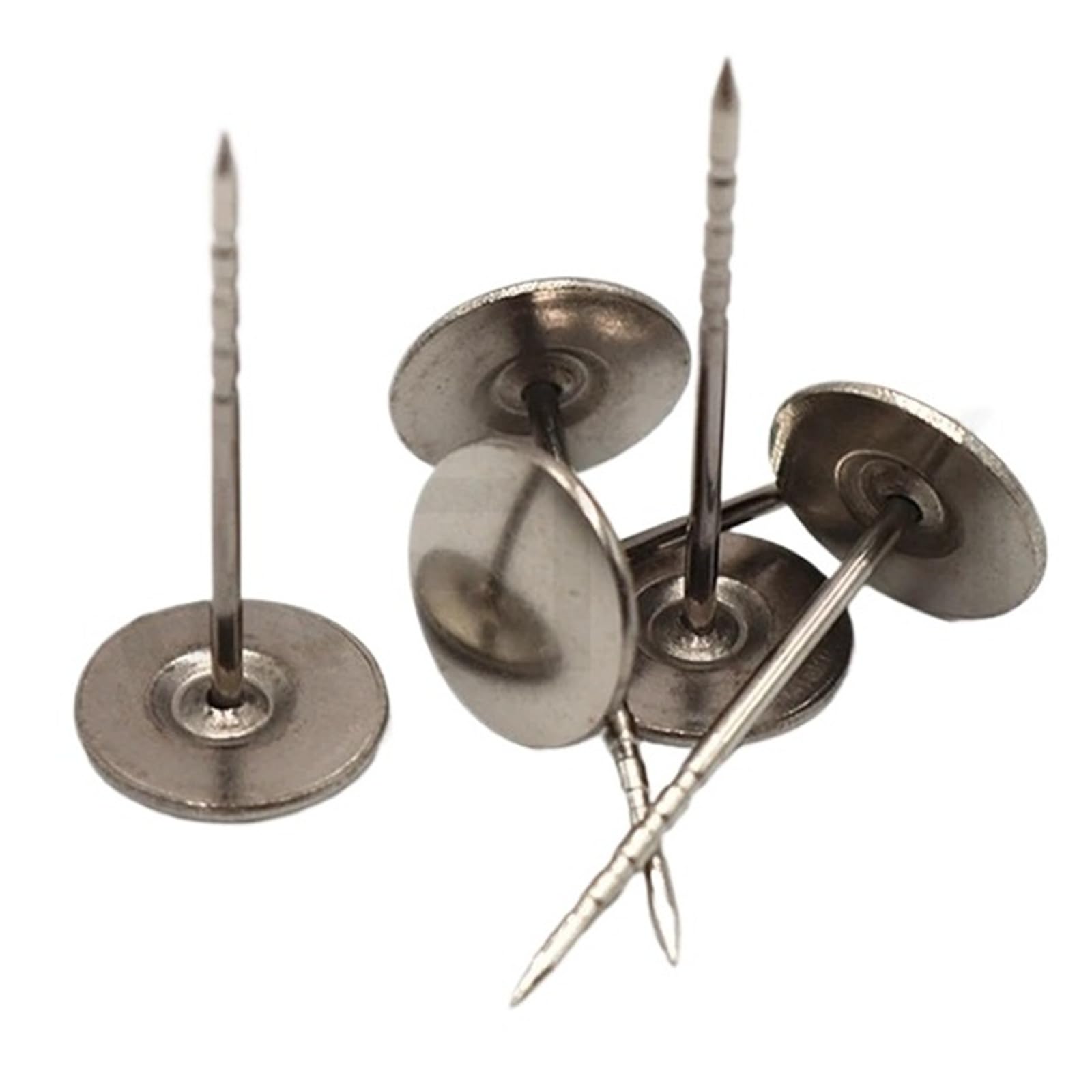 Puntine Testa Piatta In Lega 1000 pz Parti del Sistema di Sicurezza Perni for etichette rigide 16mm/19mm Spille for sicurezza antifurto for supermercati Chiodo piatto(19MM)