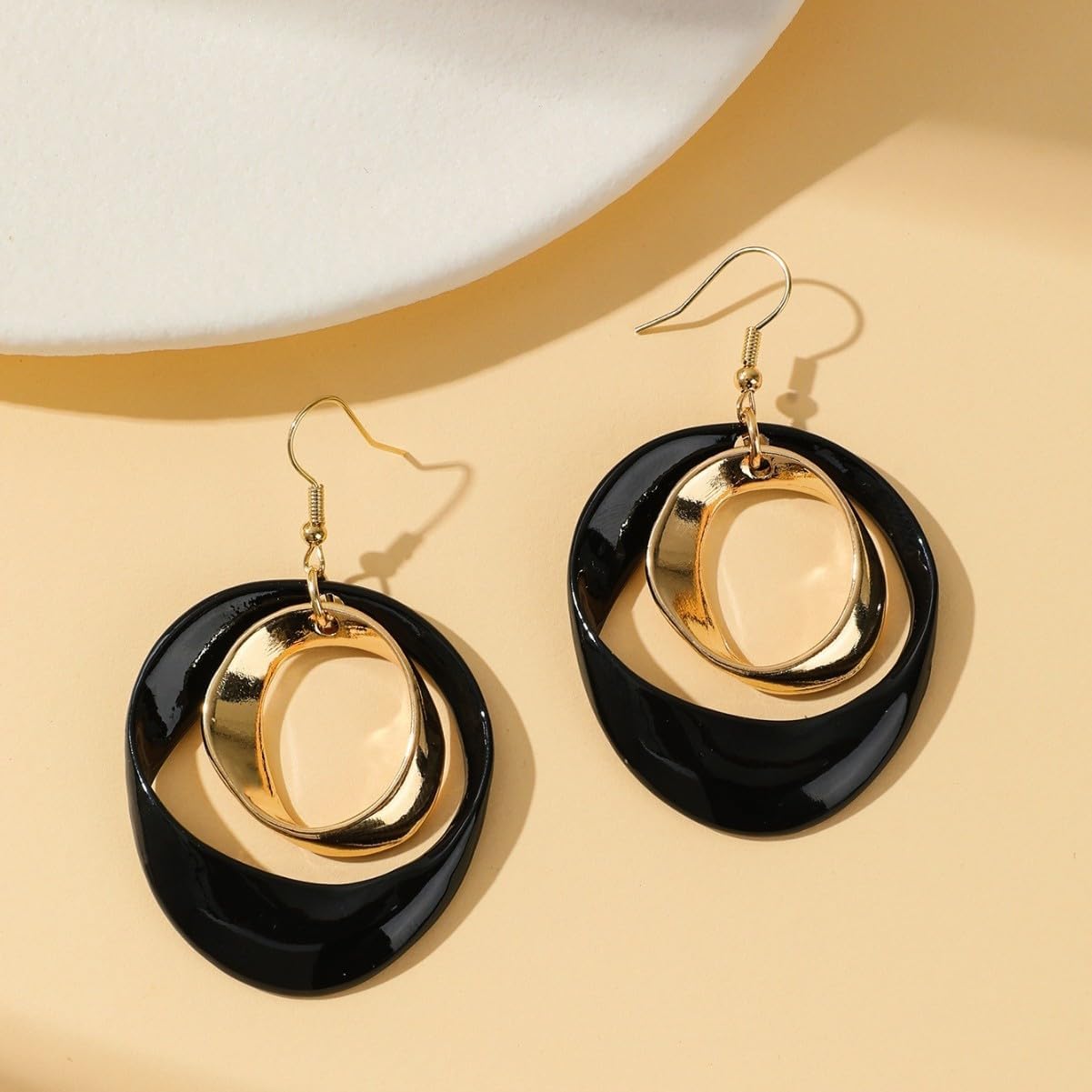 Gold Jewelry Set, Silver Black Boho Western Chunky Vintage Pendant Necklace Stack Trendy Adjustable Non Tarnish Cowgirl Dainty Hypoallergenic Earrings Jewelry Sets For Women image 5