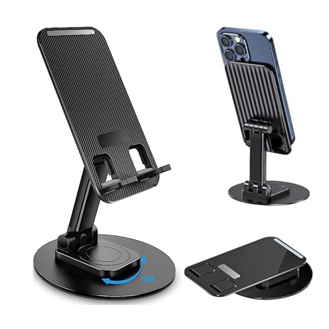 MS QUALITY ZONE 360° Rotating Mobile Stand | Adjustable & Flexible Desk Phone Holder | Universal Tabletop Mobile Stand for All Smartphones (Pack of 1)-image-45