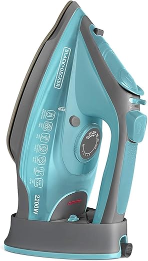 Black+Decker Cordless Steam Iron|350ml,2200W, 2-Yr Warranty|Iron for Clothes,Iron Box,Steam Press,Steam Iron Press with Anti-Drip & Auto Shut...
