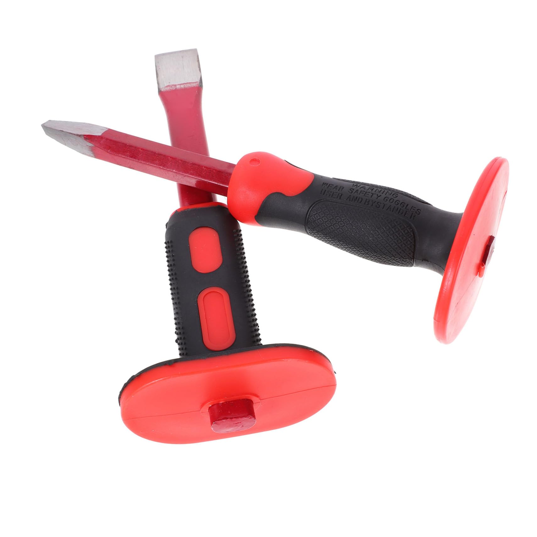 MAGICLULU Set Tagli Precisi 2 Pezzi Scalpelli per Muratura e Lavoro Pesante in Acciaio Cromo Vanadio Impugnatura in Pvc per Edilizia e Lavorazioni Metalliche
