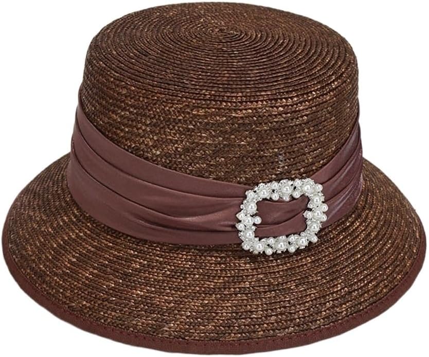 Hat Sunshade Pearl Diamond Flat Top Fisherman Outing Sun