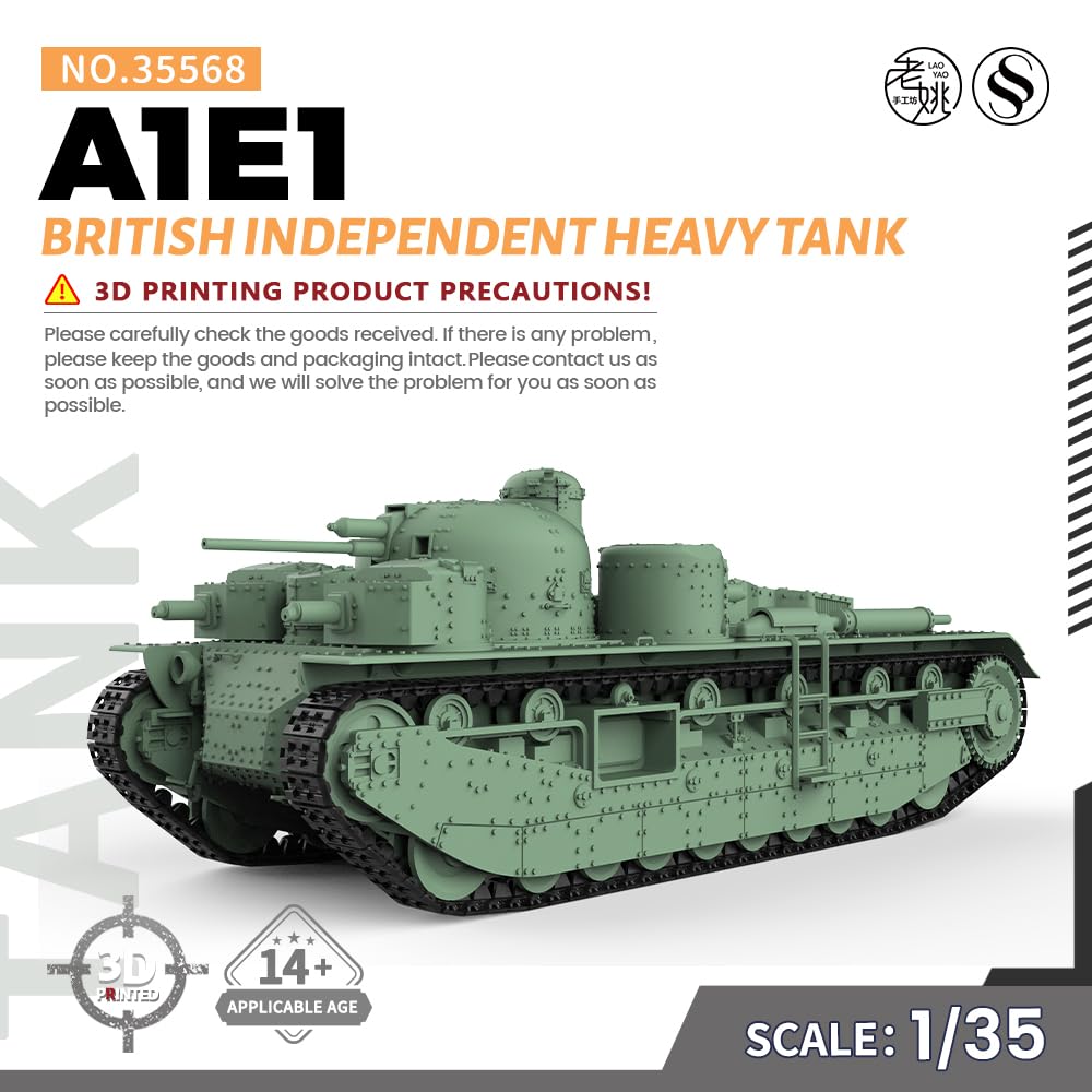 MRY-SFW SS35568 1/35 zestaw do budowy modelu wojskowego Brytyjski czołg ciężki A1E1 Independent