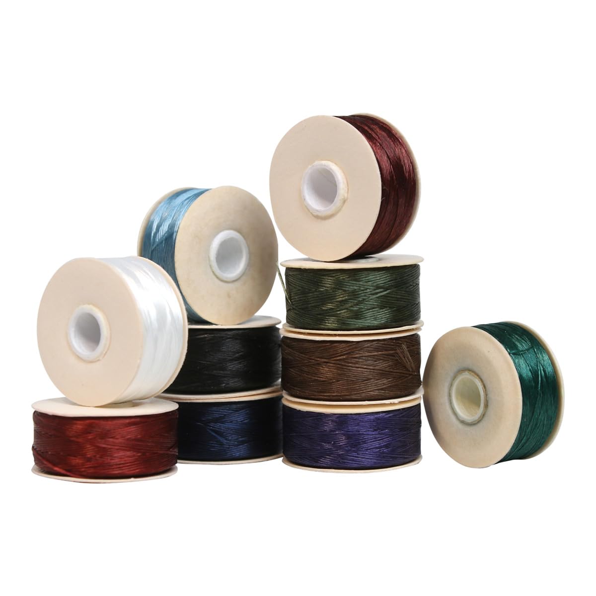 Nymo Beading Thread Mixture Size D 10 Bobbins Mix2