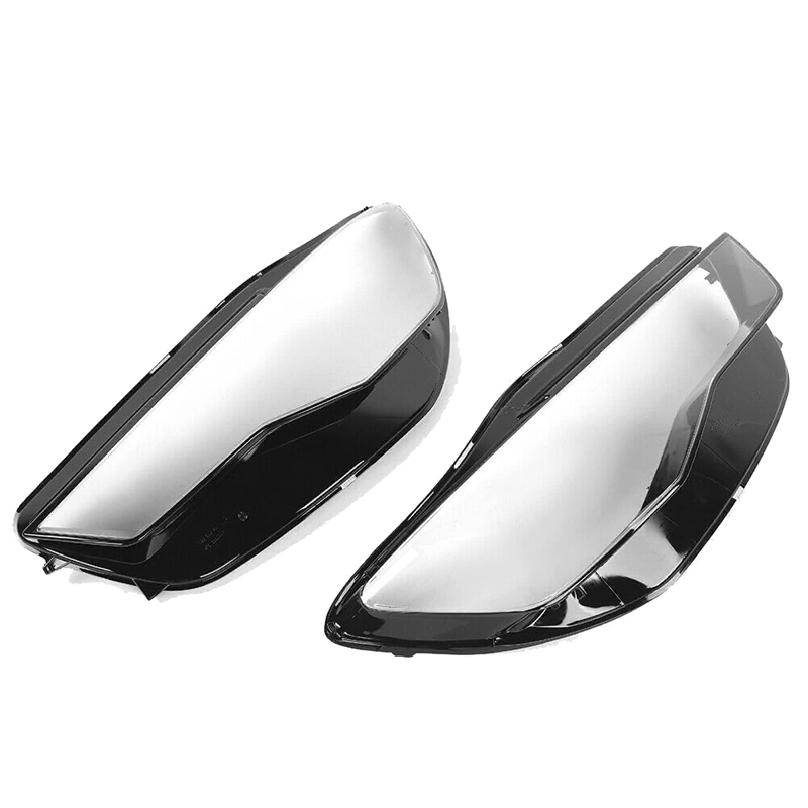 PAREKS Copri Faro Lente per Audi A6 A6L C7 2016-2018,Auto Faro Anteriore del Lente Borsette Guscio di Ricambio,C-Left And Right