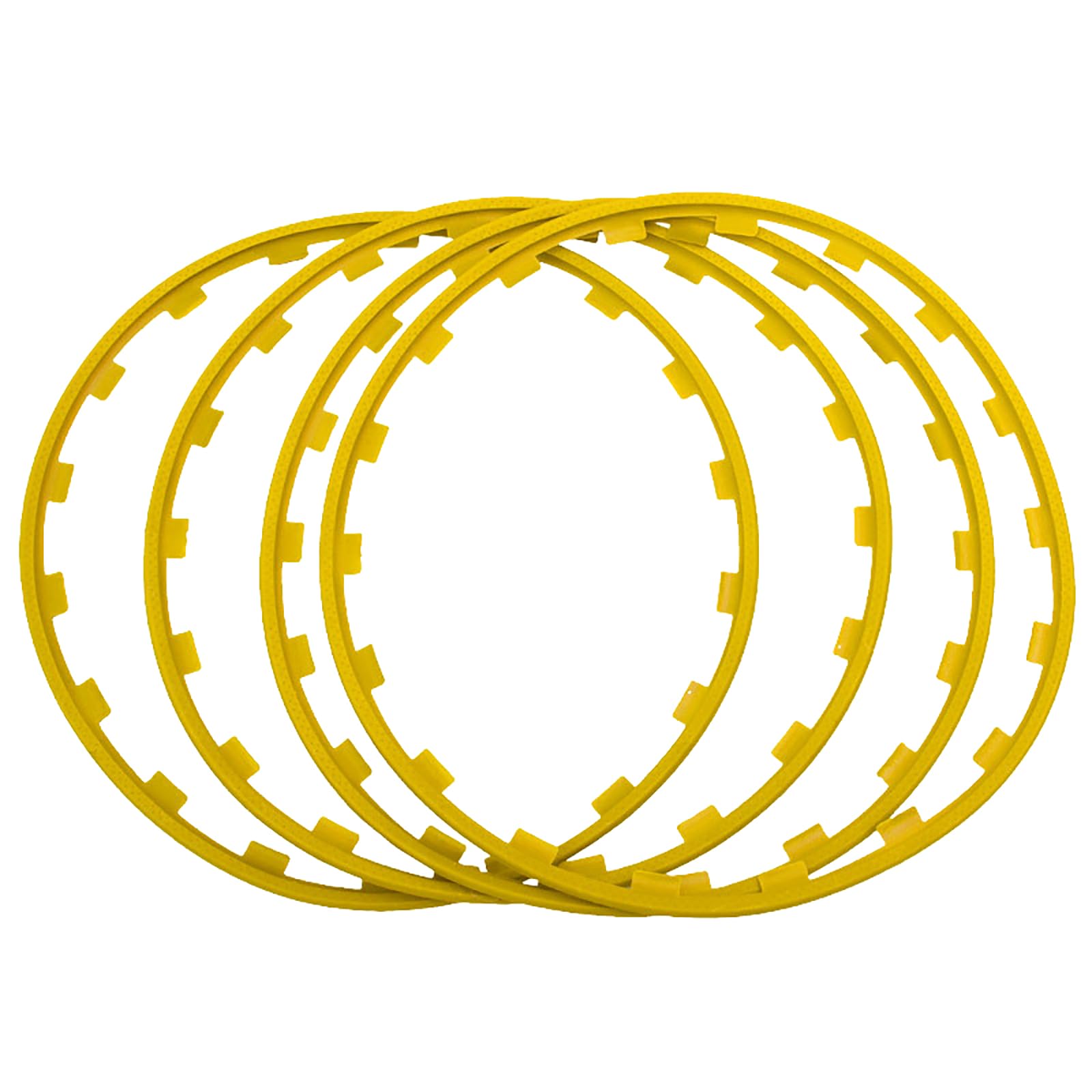 Protections de jante de voiture en nylon jaune de 18 pouces pour auto
