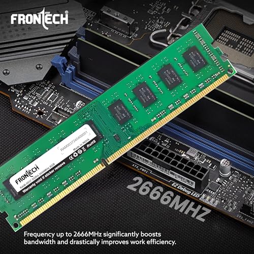 Image of FRONTECH 8GB DDR4 16 Chips 2666 MHz Desktop RAM Memory, Suitable for Gaming, Multitasking (RAM-0037)