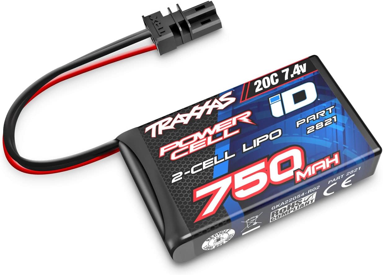 LIPO 7.4V 750mAh 2S 20C - ID - TRX-4M