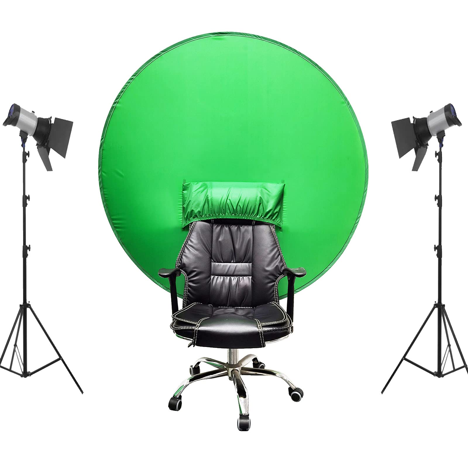 Sfondo Chromakey 2 In 1 1,5x2m – Pannello Pop-up Reversibile Blu/Grigio Per Studio E Live Streaming - 2