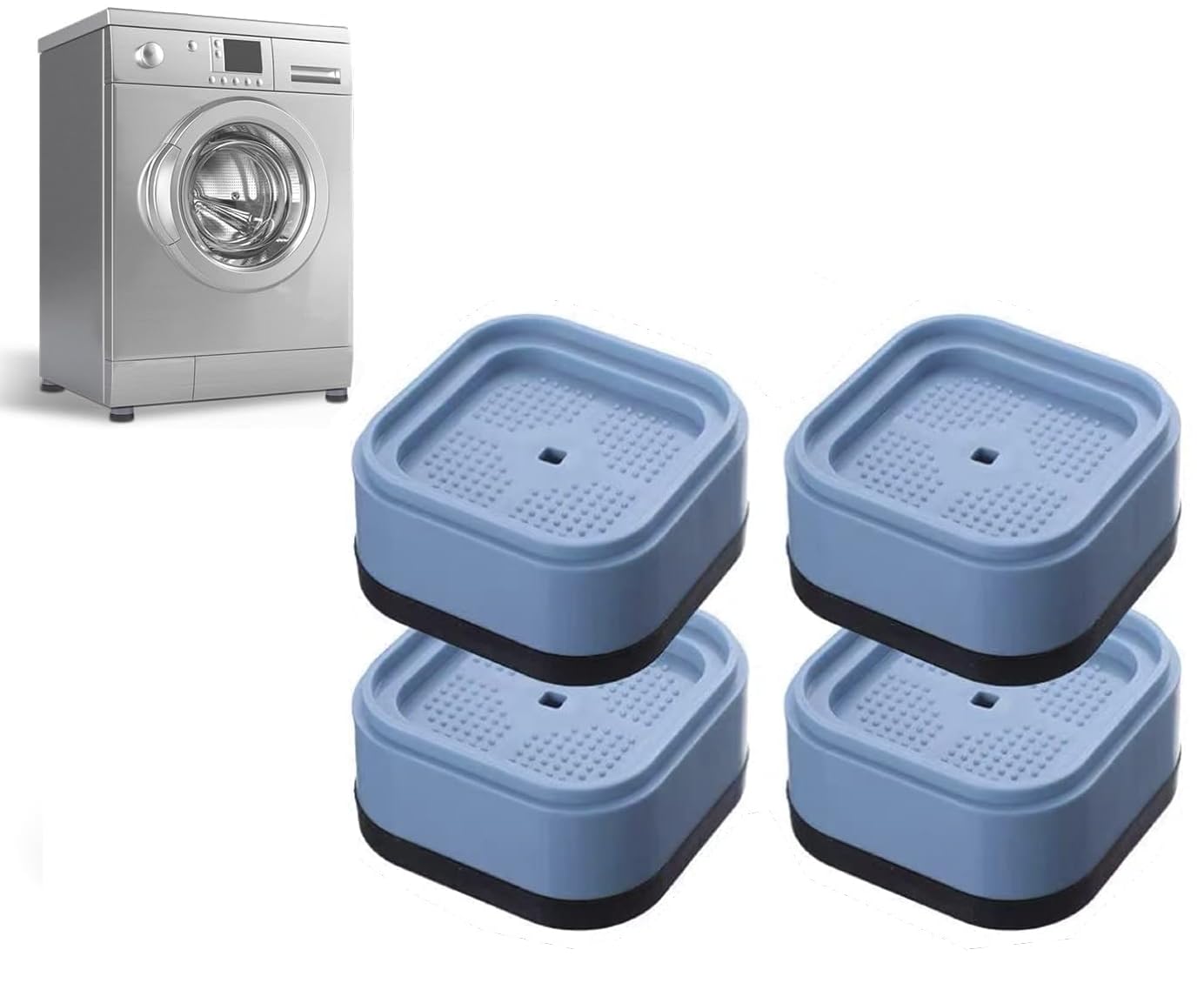 ROKTRY Furniture Risers, Anti Vibration Floor Pads Noise Cancelling Foot Stackable Non Slip Protector Heavy Duty Bed Table Leg Extender for Furniture Refrigerator, Set of 4 (B0D6FG8XNW) Amazon Price History, Amazon Price Tracker