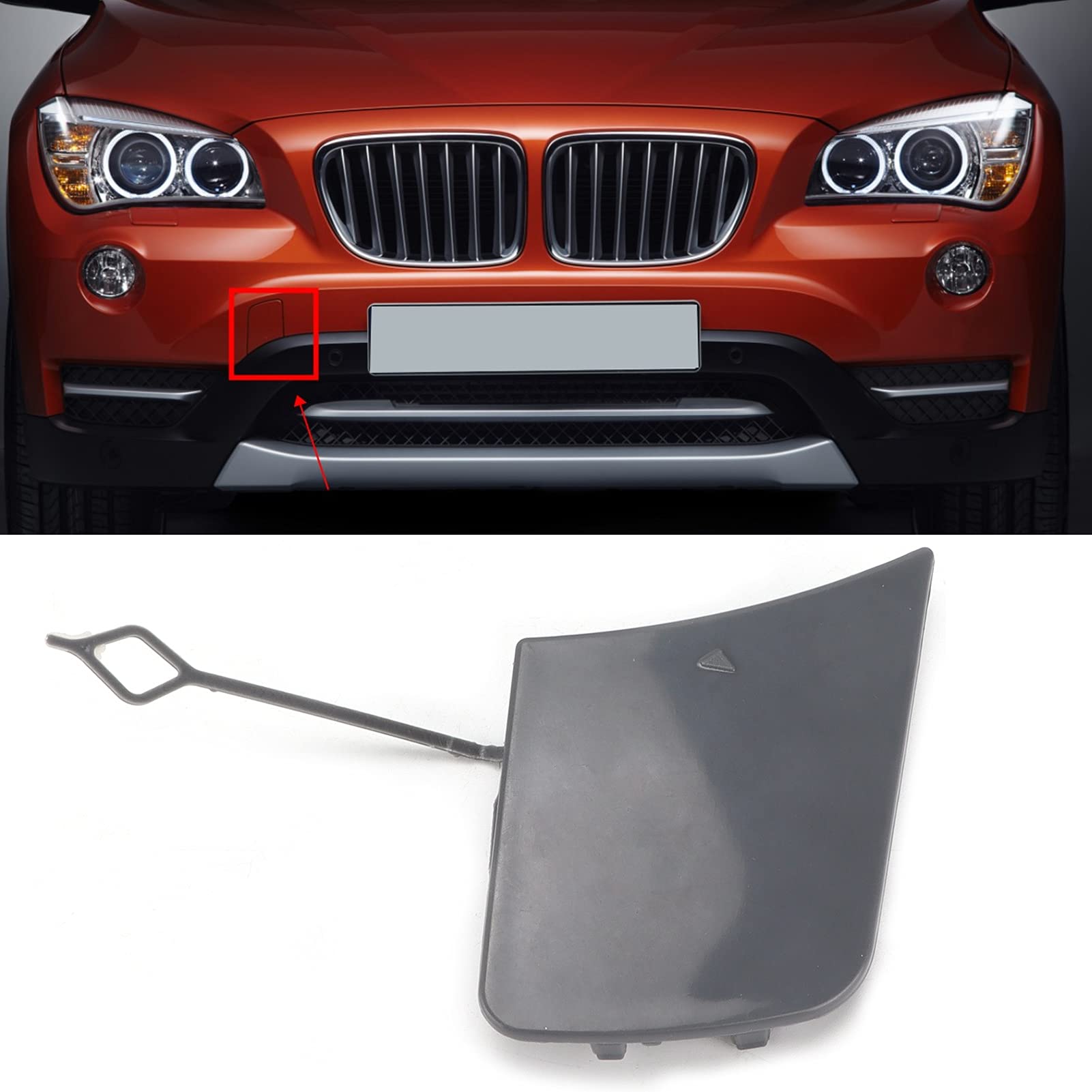 Tappo Copertura Paraurti Per BMW X1 E84 X Line 2013-2015 - Ricambio In ABS, Codice 51117345034, Da Verniciare