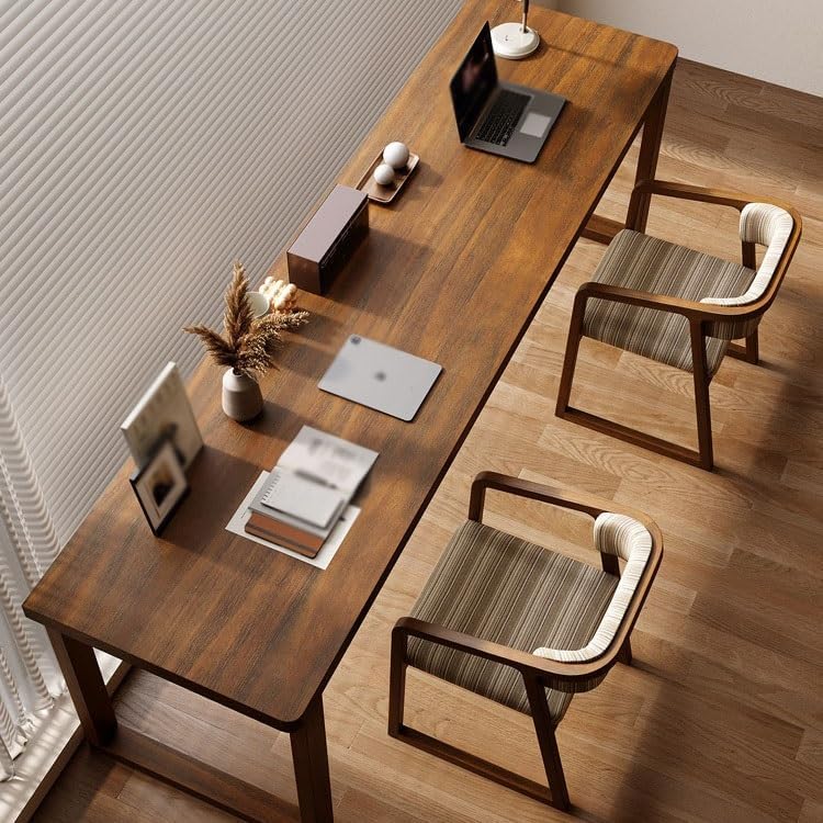Tea Table Computer Desks Solid Wood Double Study Desk Home Student Table Long Modern Simple Bedroom Office Coffee Table