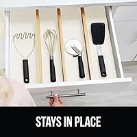 Vista 9 de Gorilla Grip Revestimiento original para cajones y estantes, no adhesivo, duradero y fuerte, con revestimiento de agarre para cajones de cocina