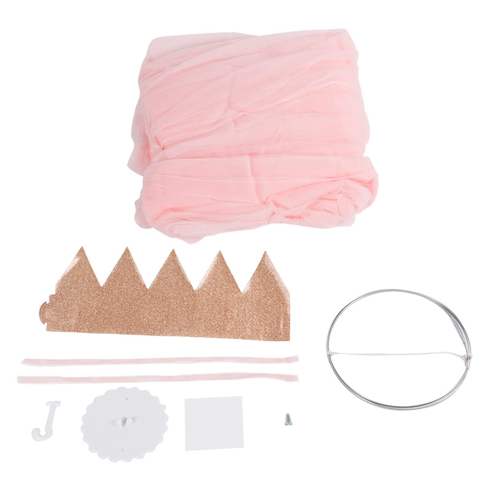 Elegante Baldacchino per Bambini-Zanzariera in Rete per la Casa-Tende Eleganti a Baldacchino dal Soffitto-Lettino a Baldacchino per Bambini Camera da Letto per Bambini (Rosa)