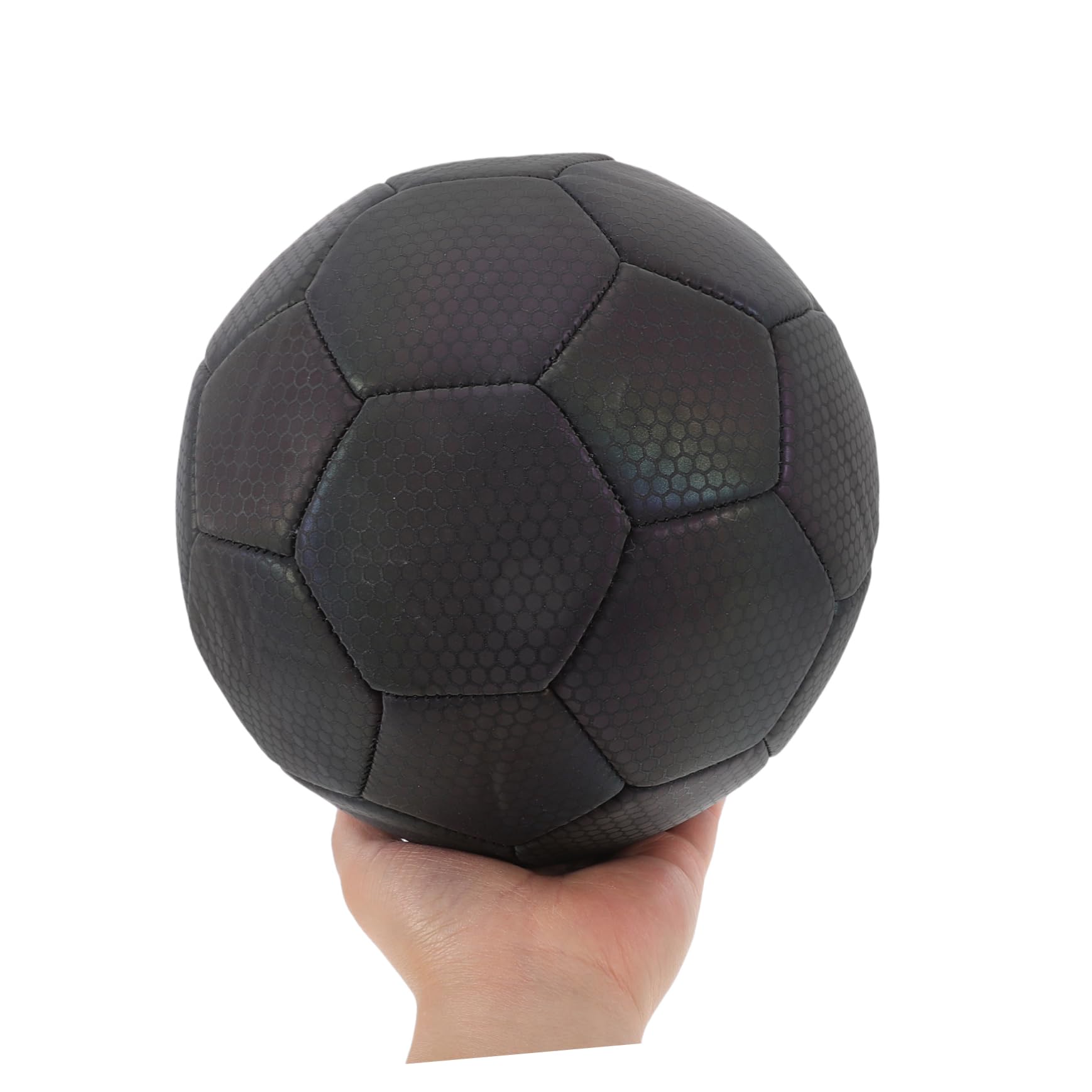 Sosoport Calcio Riflettente Il Pallone da Calcio Si Illumina al Buio Calcio Senza Padre Pallone da Calcio Giovanile Glow Volleyball Pallone da Calcio Arancione RUGB Gomma da Cancellare