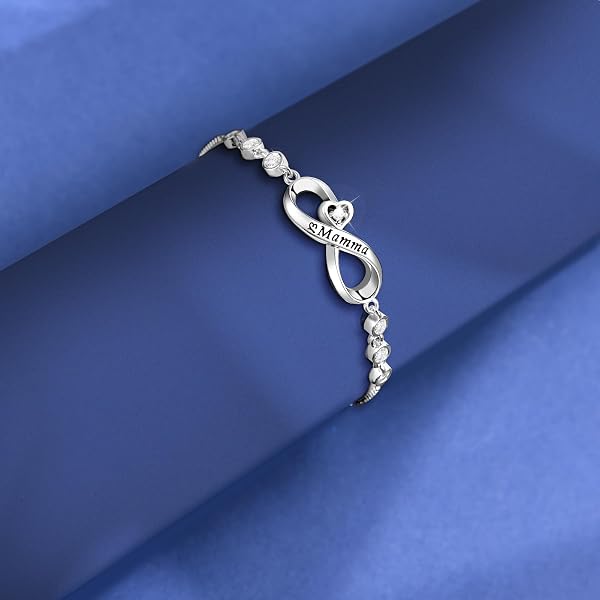 VGWON Regalo Mamma, Regalo Mamma Compleanno, Bracciale per Mamma, Bracciale Regalo per Festa della Mamma, Regalo Gioielli Natale e Compleanno per Mamma - 4
