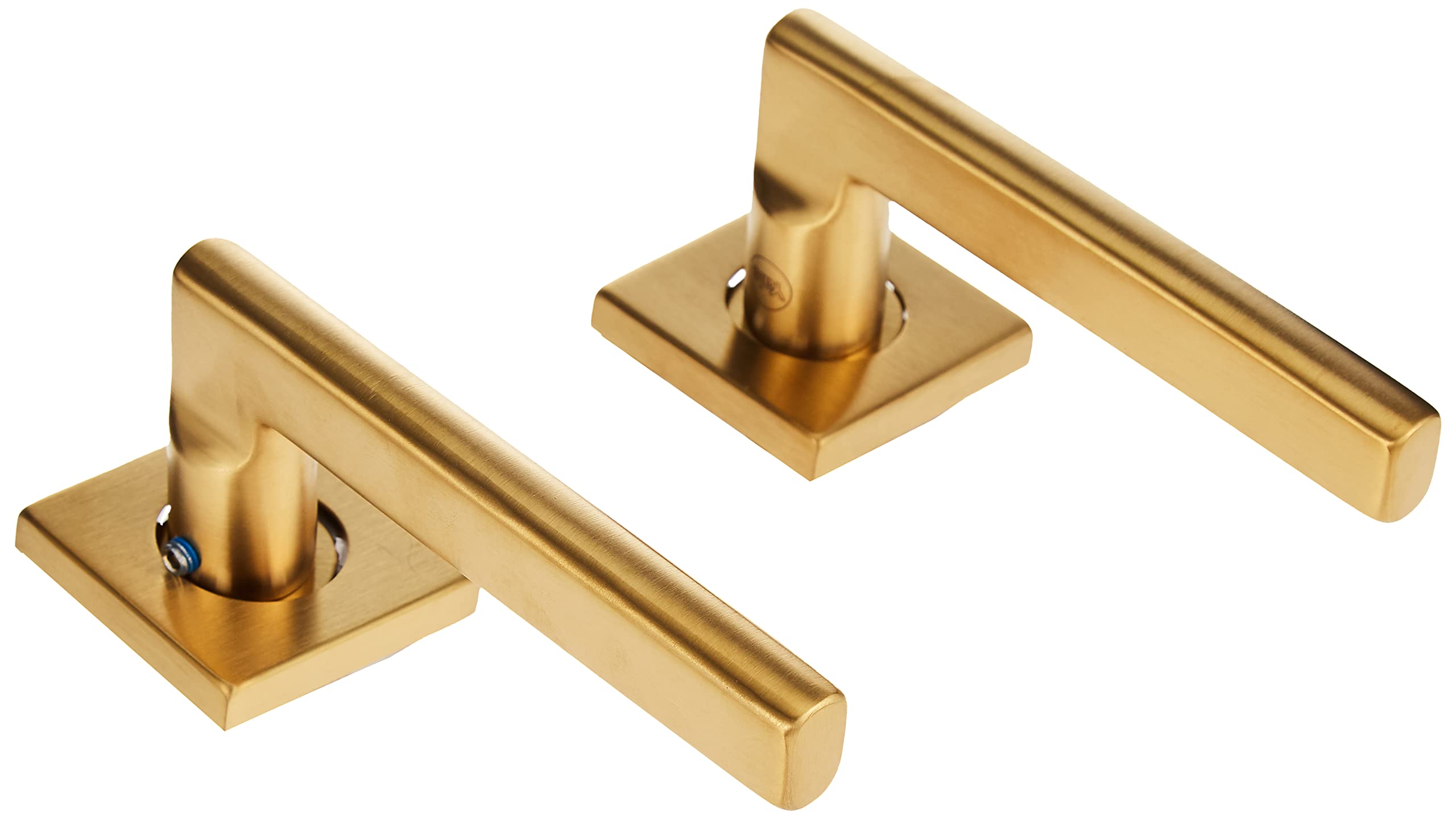 Yale Decorative Stainless Steel Aisi 304 Door Handle And Rosette Set, Martina Design, Gold Finish