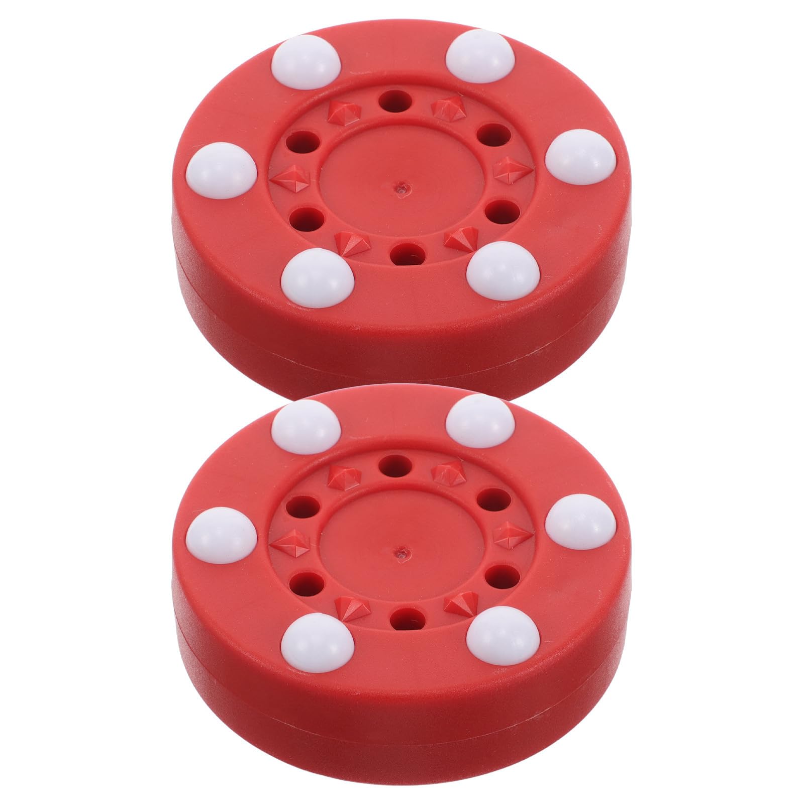 STOBAZA 2 Stück Hockey Übungspucks aus Pp für Straßenhockey und Einfahrtstraining Weiche Bodenhockey Pucks mit Langlebiger Qualität für Schule und Rollhockeypraxis