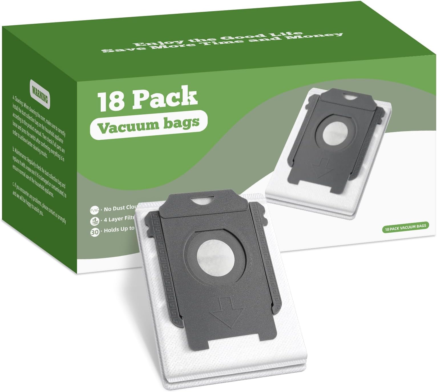 VBN 18 Pack Replacement Vacuum Bags, Compatible with irobot