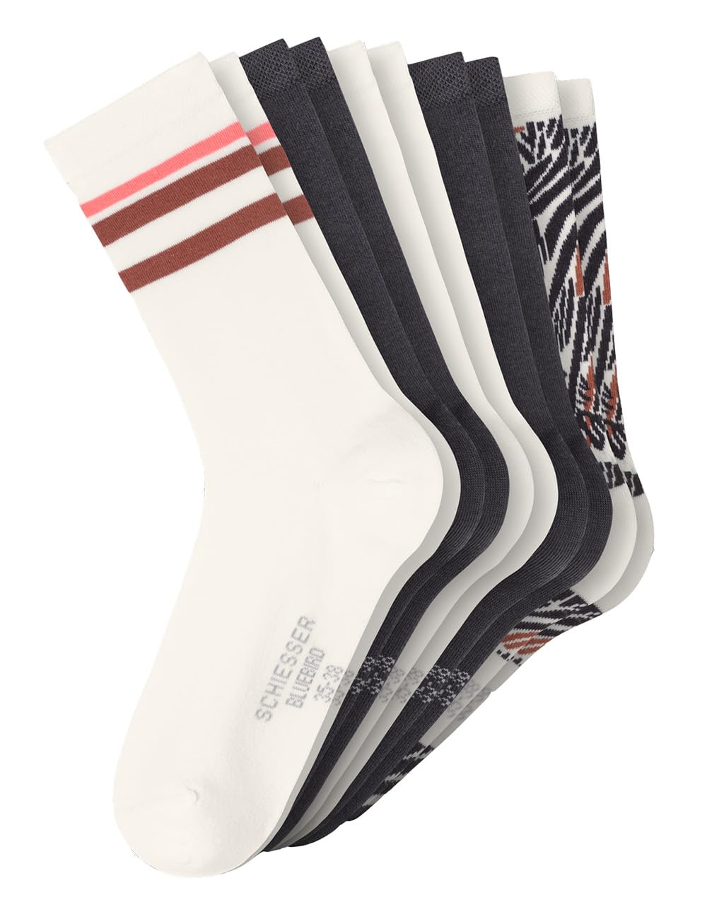Schiesser Skarpety damskie, 5 sztuk, 39-42, Posortowane 1_182768, 39-42 EU