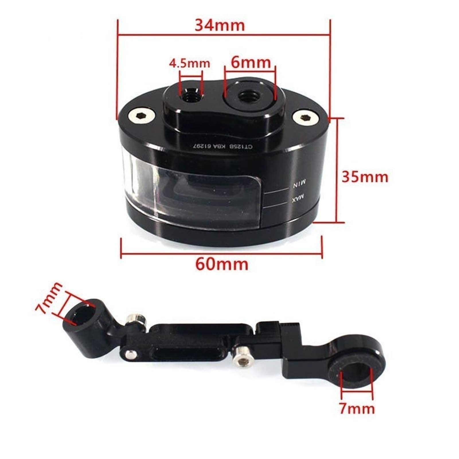 per YH YZF R3 R6 R1 R25 R15 YZF R3 YZFR6 YZF R1 YZF R15 YZF R25 Moto Anteriore Freno Frizione Serbatoio Olio Fluido Tazza(Titanio)