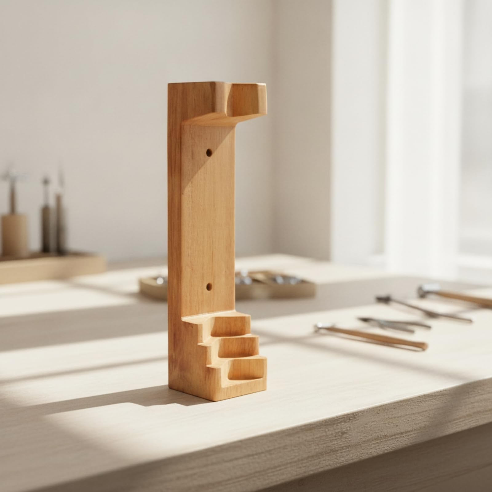 Supporto in Legno Durevole Staffa Resistente All'usura Utensile da Tornio per Gioiellieri, Artigiani, Laboratorio Orefice