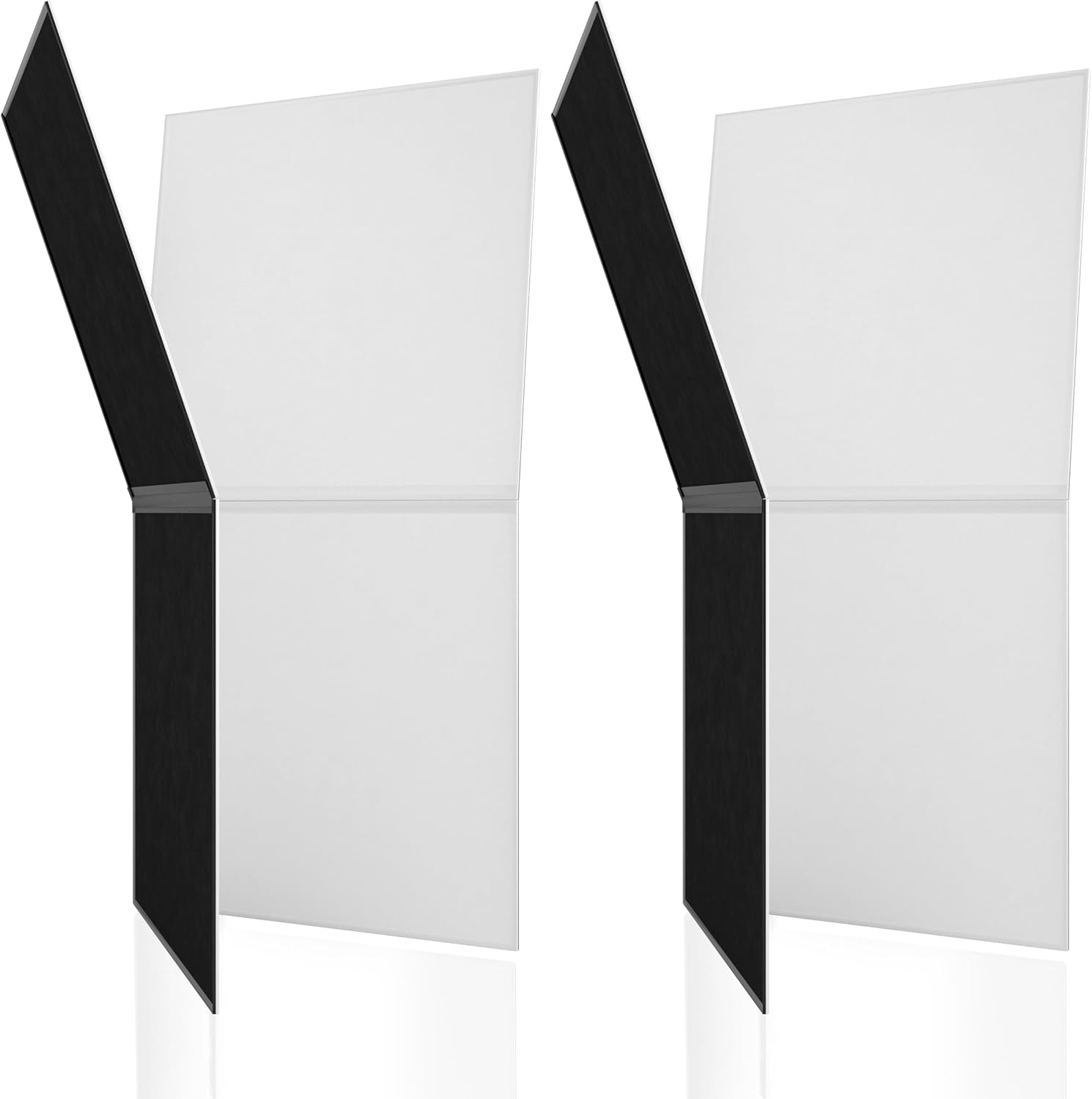 V-FLAT WORLD Foldable V-Flat 2.0 (Improved Design) Light Reflector for Photography - 10-in-1 Portable Photography Reflector, Multi-Use Light Diffuser Panels - Includes Carrying Bag - Kit x2