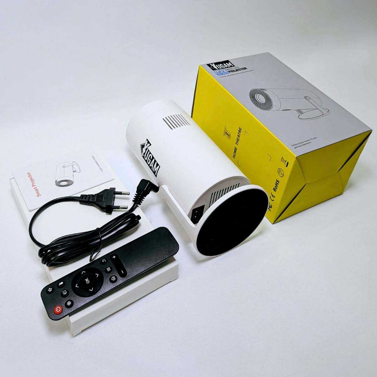 Yugam Auto Keystone Short Throw HD Projector, 6900L (2X Brighter) 4K, 1280x720P, Android 11, WiFi 6, LED, Video, Home Cinema, Phone, Mini Movie, for Prime Video and Hotstar (B0DCHPLGX4) Amazon Price History, Amazon Price Tracker