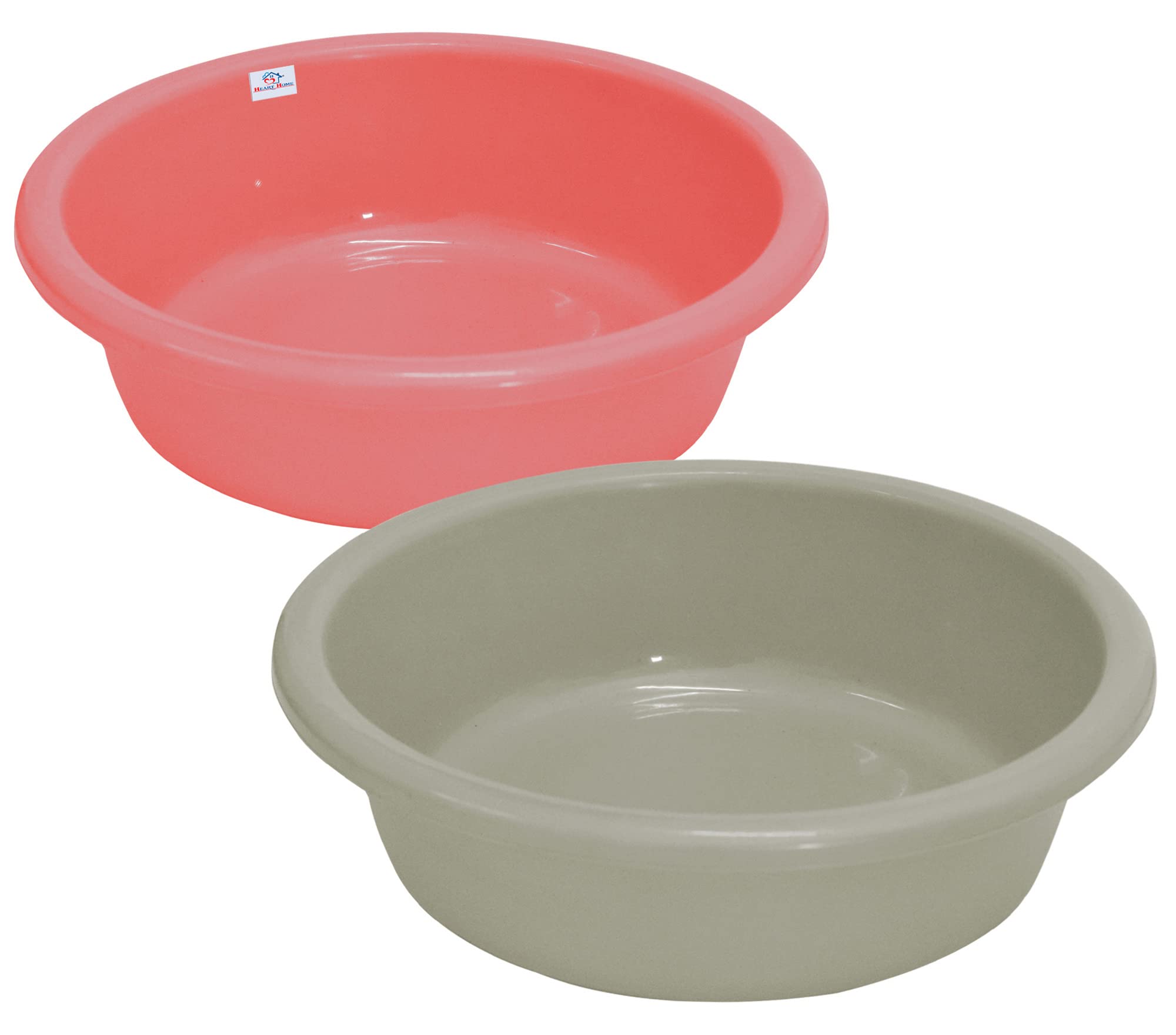 Heart Home Multiuses Plastic Knead Dough Basket/Basin Bowl For Home & Kitchen 6 Ltr- Pack of 2 (Light Pink & Grey) 52HH3877 (B0B855JTGZ) Amazon Price History, Amazon Price Tracker