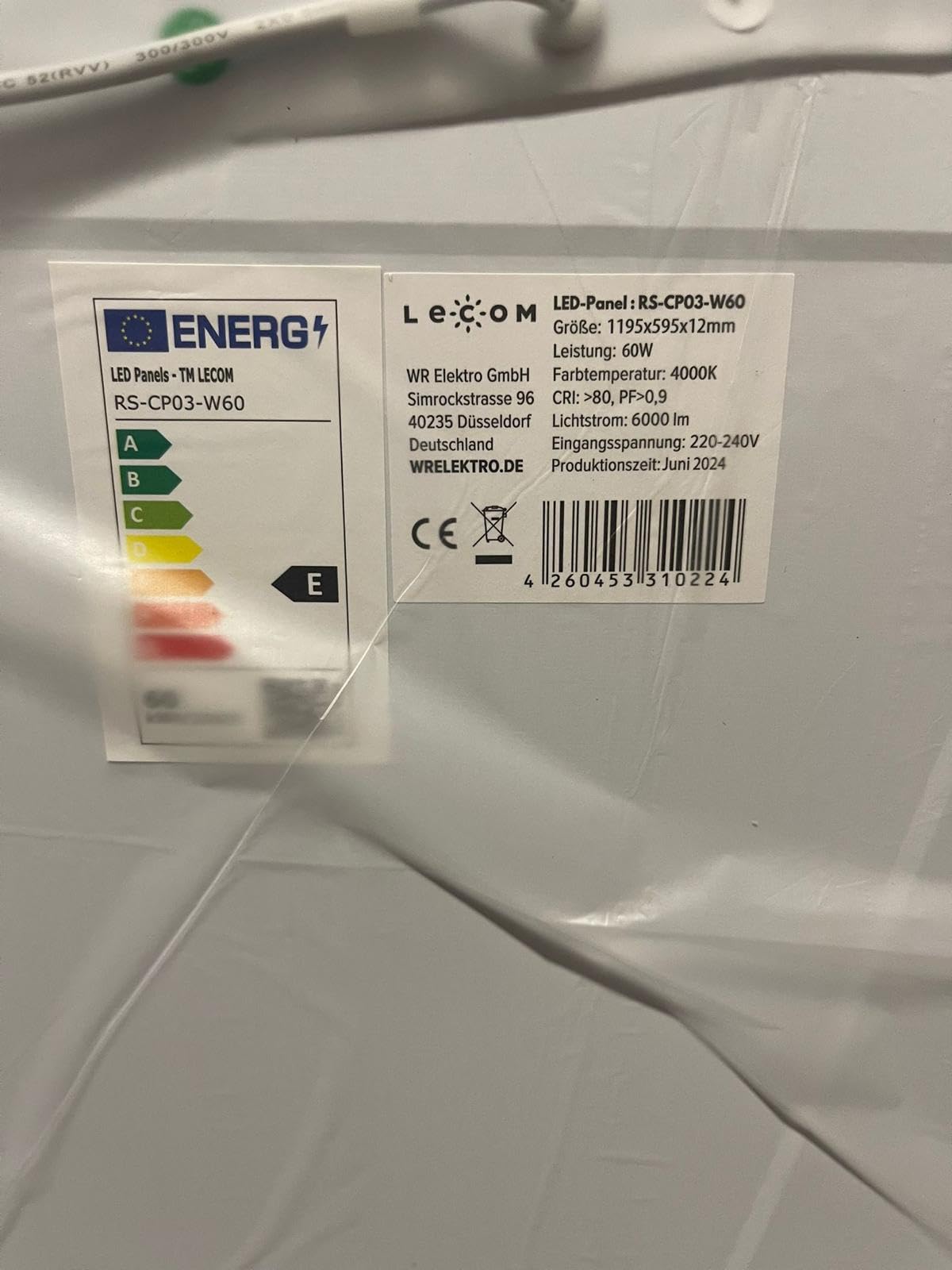 LECOM LED Panel XXL 120x60 Neutralweiß 4000K 6000lm Rasterleuchte | LED Deckenleuchte für professionelle, helle und gleichmäßige Beleuchtung. Flaches Design. Für Räume mit hohem Lichtbedarf.
