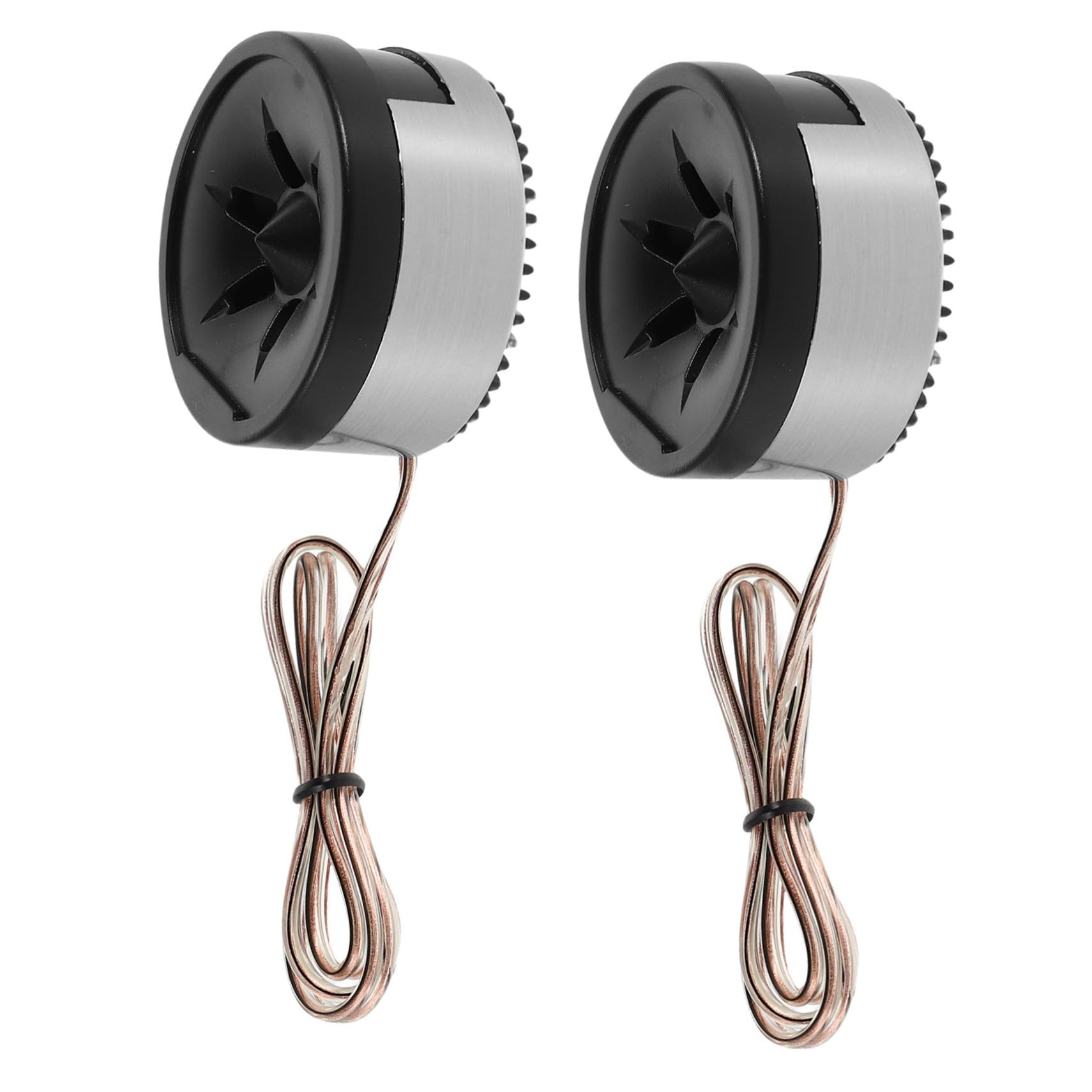 Hemobllo 1 Pair Audio Car Tweeter Speaker with Tape High Efficiency Mini Dome Tweeter for Vehicle System Enjoy Immersive Music Experience Black
