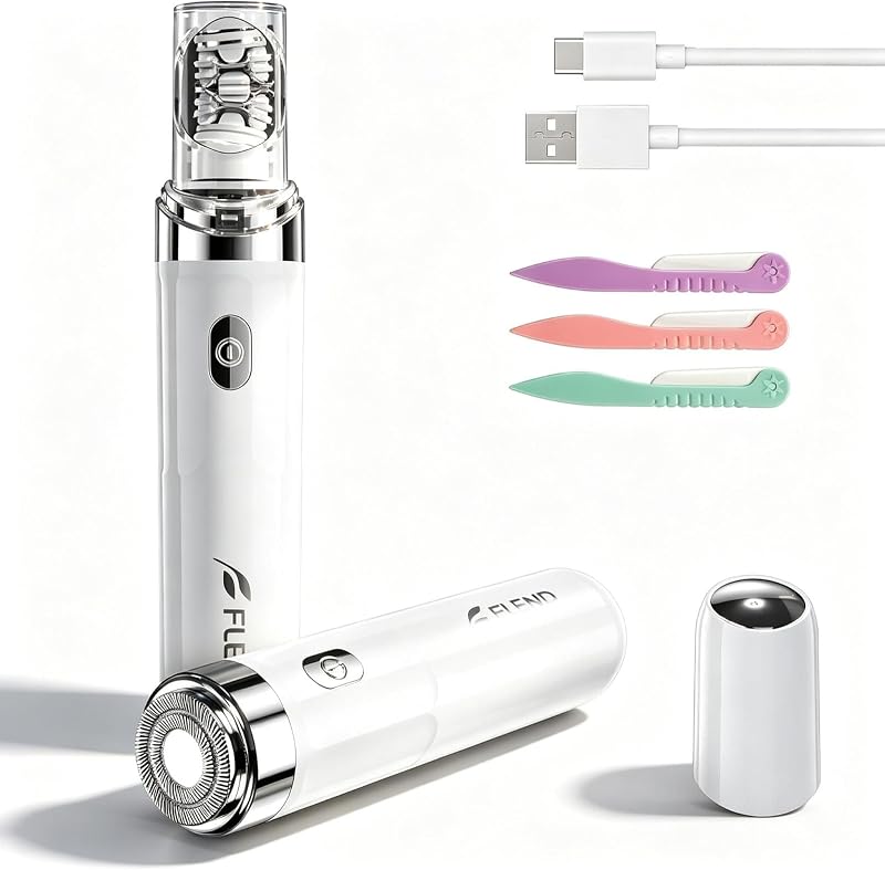 Depilador elétrico 2 em 1 BEAUZMO com luz LED e recarga USB