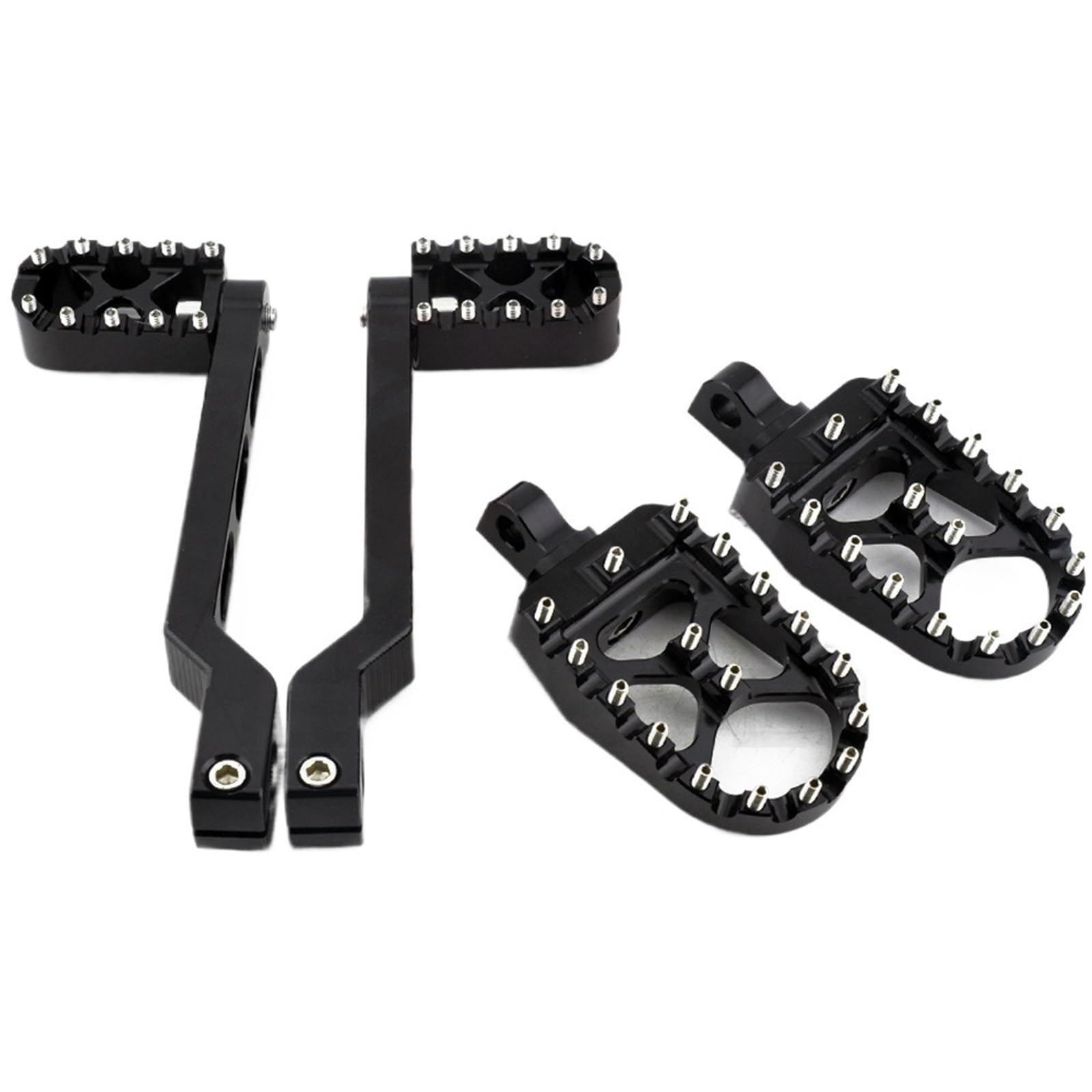 Lkhjdbiy Men's Lever Footpegs Shift Peg Foot Pegs Footrests Motorcycle Heel Toe Shift Lever Shifter Peg Fit For Harley Touring Electra Tour Glide Road King Heel Toe Shifter Levers(Lever Footpegs)