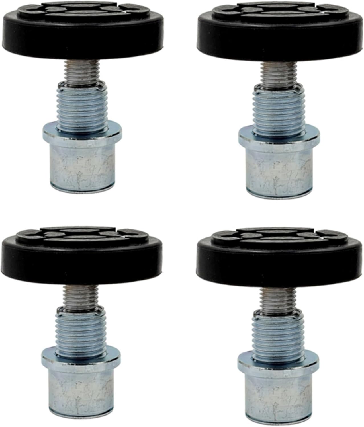 50mm 4PCS Auto Car Lift Telescopic Round Tray Rubber Pads Peg 2-Stage Screw-up Pads