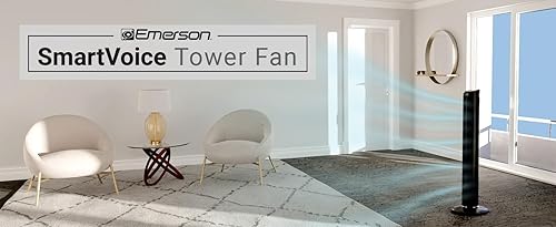 Miniatura 6 de Emerson SmartVoice - Ventilador de torre sin aspas de 40 pulgadas, sin conexión, más de 40 comandos de control de voz, sin aplicación, sin WIFI, sin
